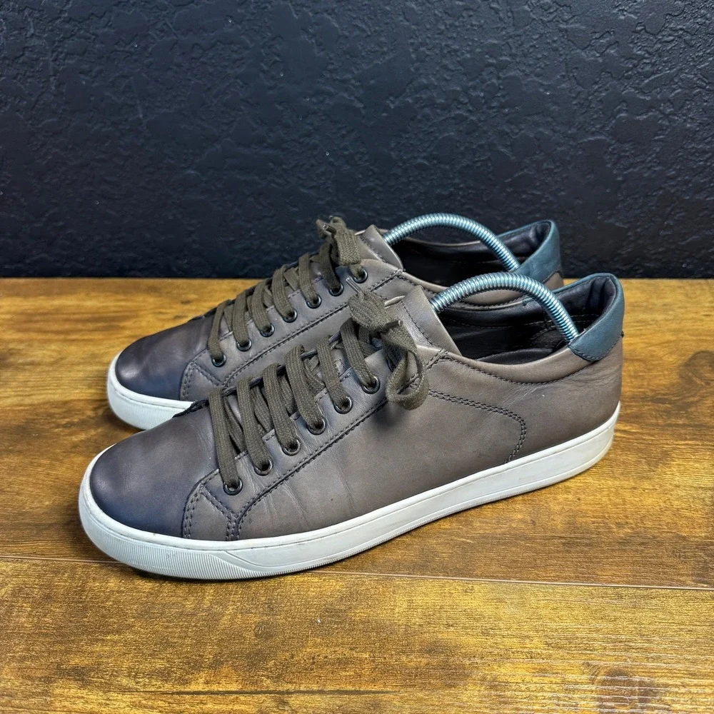 Bruno Magli Westy BM800114 Dark Brown Leather Fashion Sneaker Mens 10.5